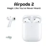 Airpods 2 Wireless Bluetooth earphones on display