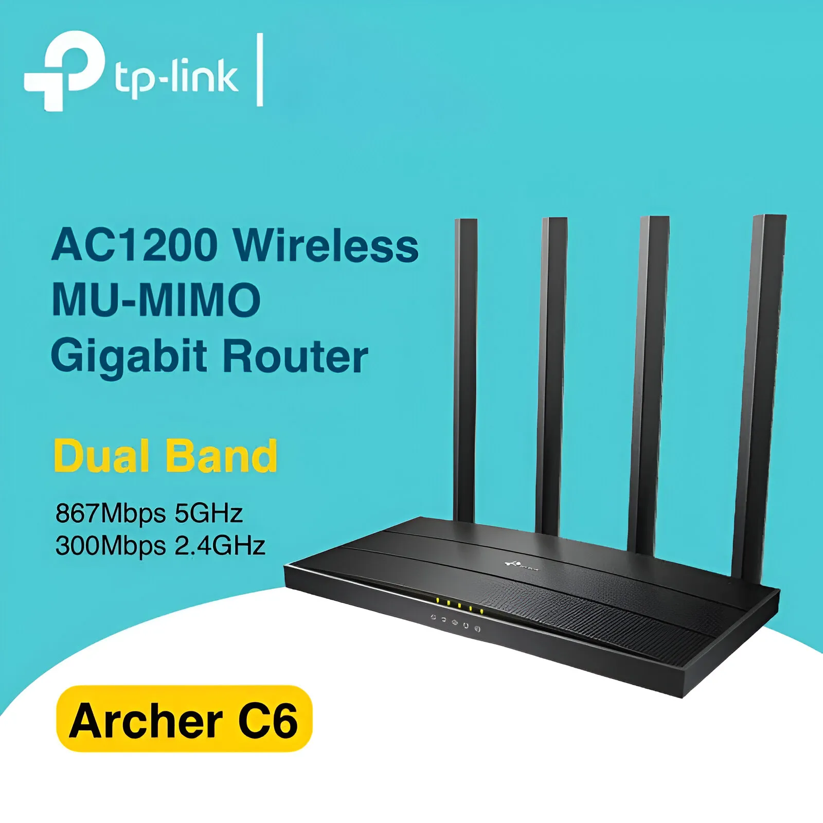 TP-Link Archer C6: AC1200 Wi-Fi Router