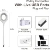 Portable LED Table Lamp with Voice Control