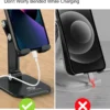 Thick case friendly phone holder stand for secure grip