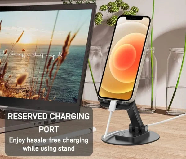 Universal table cell phone stand for hands-free convenience