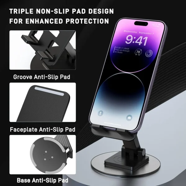 Taller iPhone stand offering stability and style