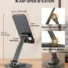 Versatile cell phone stand compatible with iPads and tablets