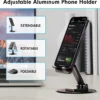 Mobile phone desk holder stand for versatile desktop use