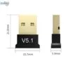 Wireless Bluetooth Adapter BT 5.1 USB Dongle - Multi-Device Audio Connectivity
