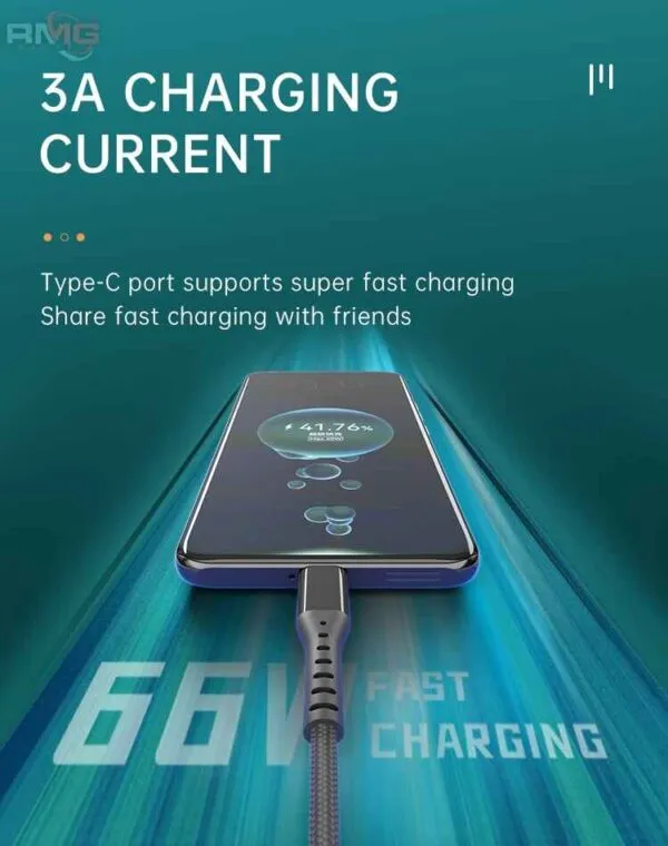 Image of a 3-in-1 Fast Charge Cable: Efficient charging and connectivity