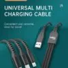 Image of a 3-in-1 Fast Charge Cable: Fast charging for all ports