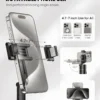 Portable and adjustable selfie stick alternative