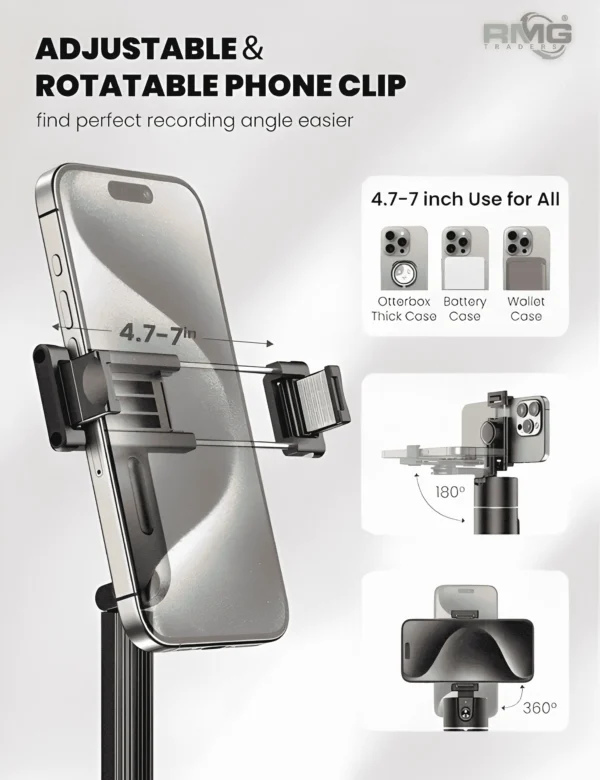 Portable and adjustable selfie stick alternative