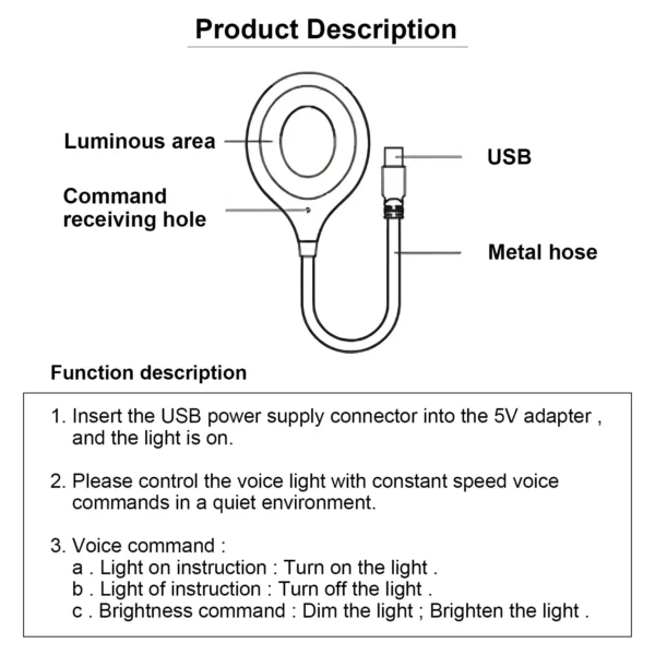 Intelligent USB Lamp for Home or Office