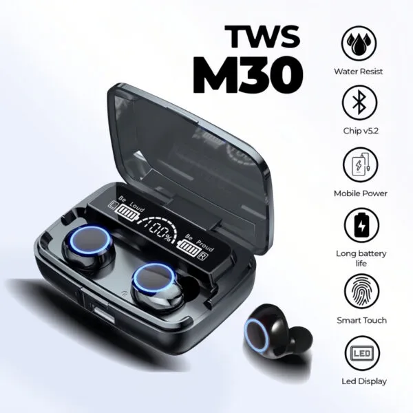 Immersive Audio: M30 TWS Bluetooth Earbuds