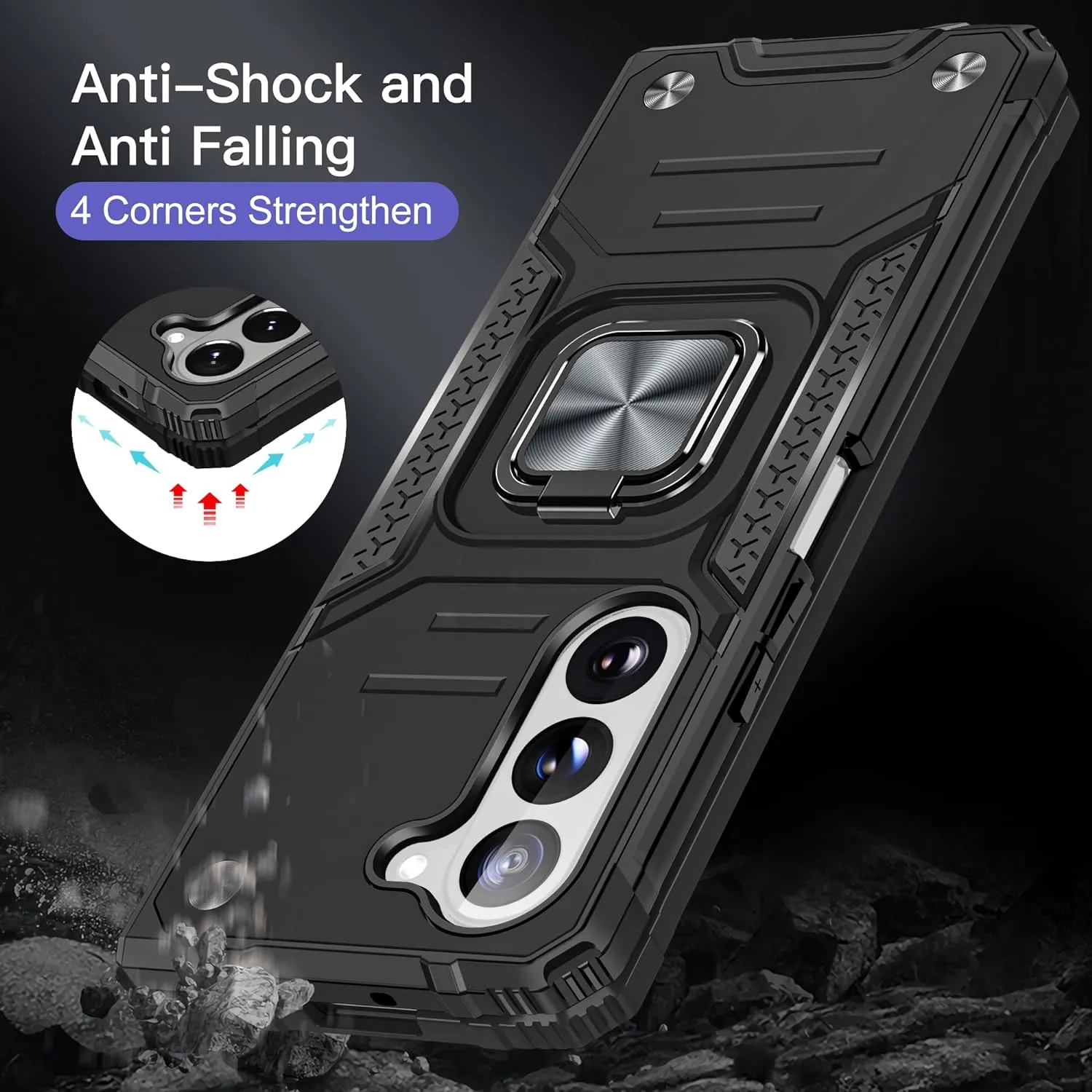 360° Rotating Ring Stand for Samsung Galaxy Z Fold 5