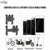 Convenient Mounting: Aluminum Alloy Phone Holder for Motorcycles & Bikes