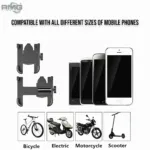 Convenient Mounting: Aluminum Alloy Phone Holder for Motorcycles & Bikes