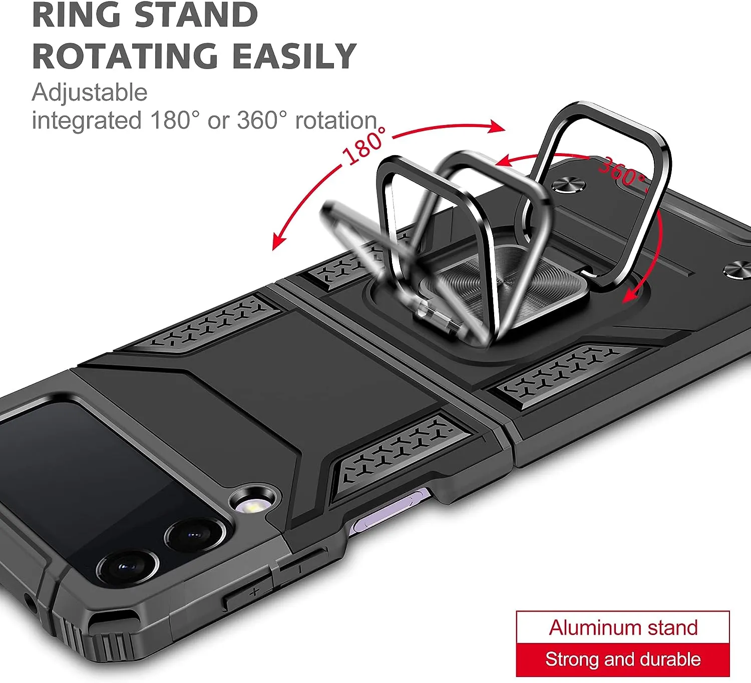 Samsung Galaxy Z Flip 4 Rugged Case with Kickstand