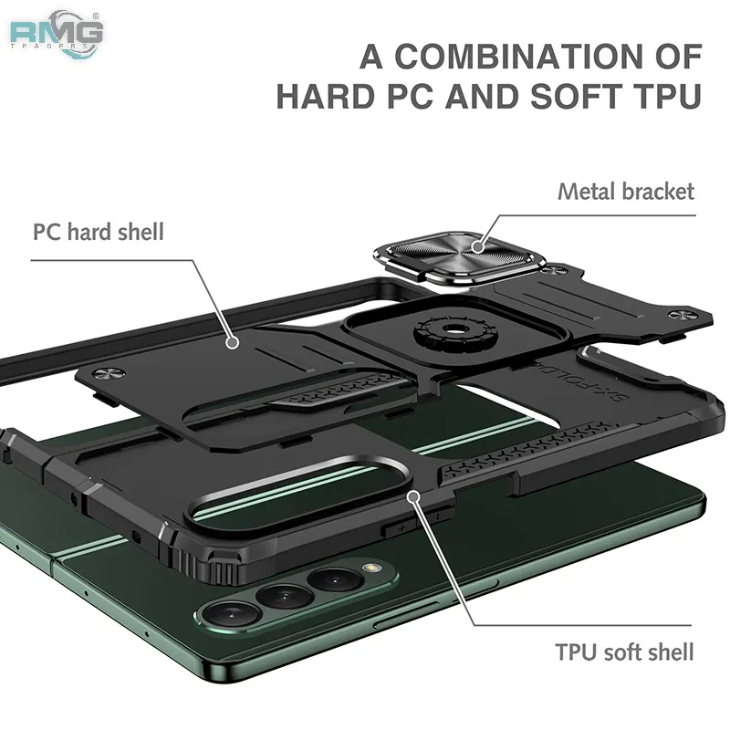 Shock-Absorbing Back Cover for Samsung Galaxy Z Fold4 5G