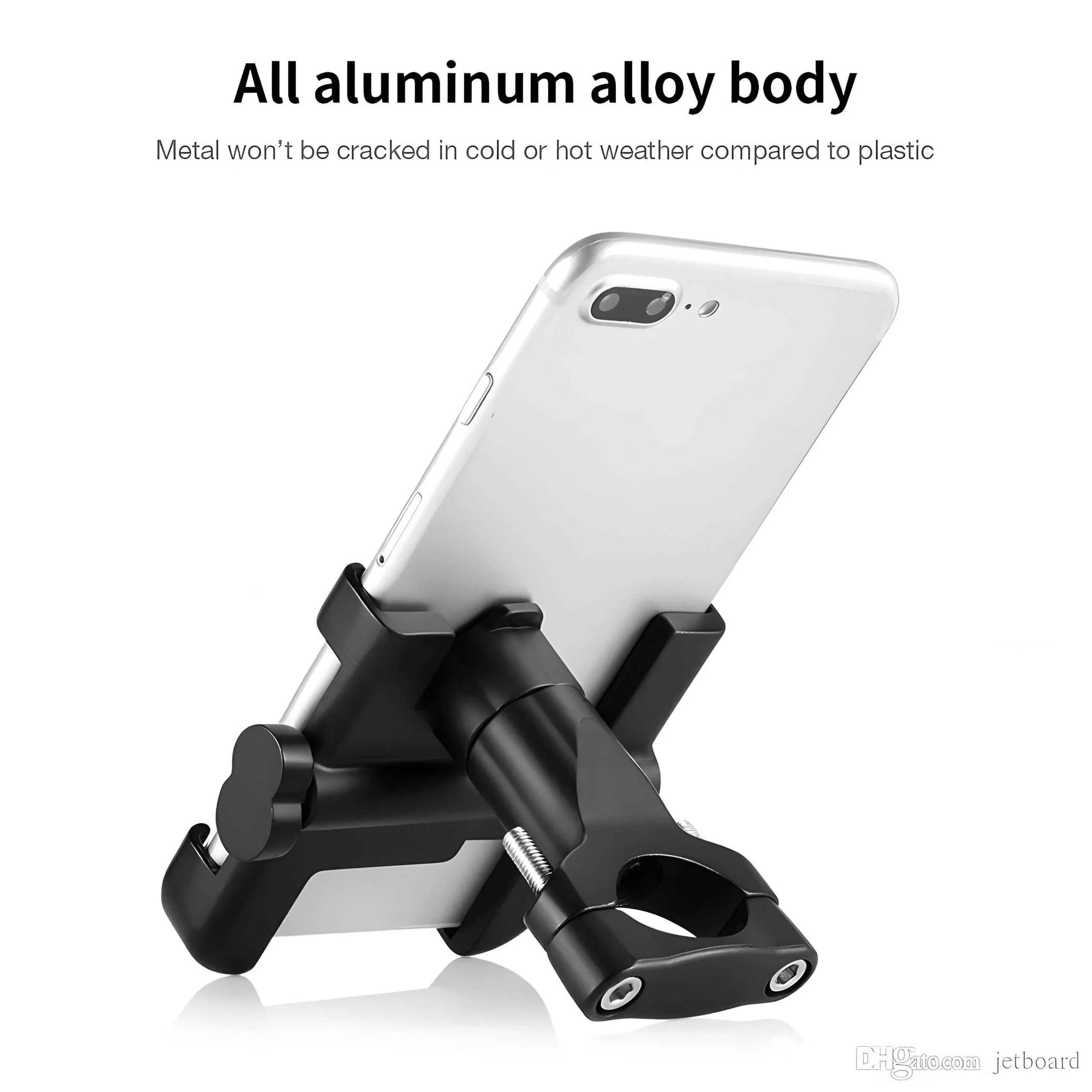 Durable Design: Aluminum Alloy Phone Holder for Moto & Bicycle Handlebars