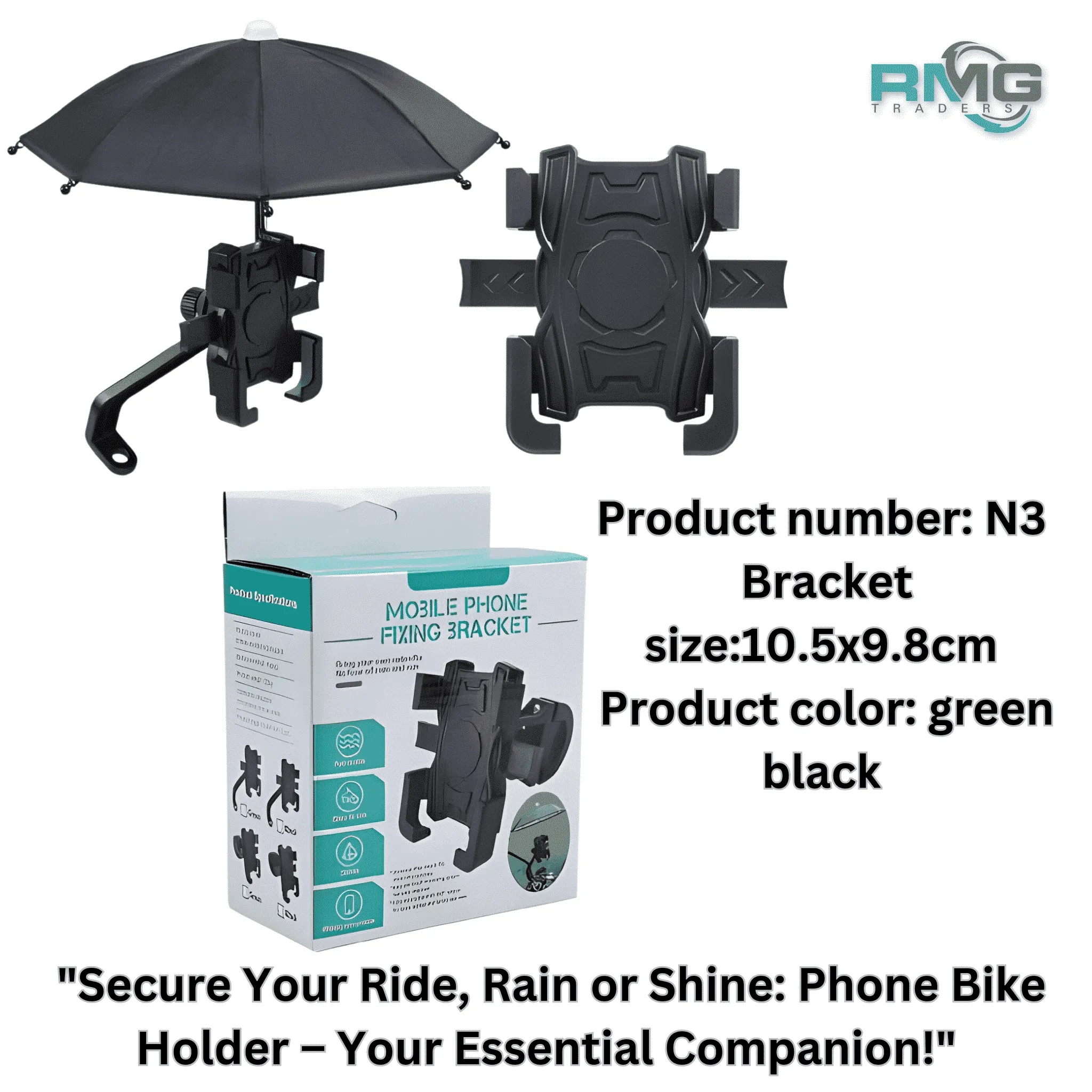 Keep your device safe with the Motorcycle Phone Holder, perfect for motorbikes, bicycles, and e-bikes.