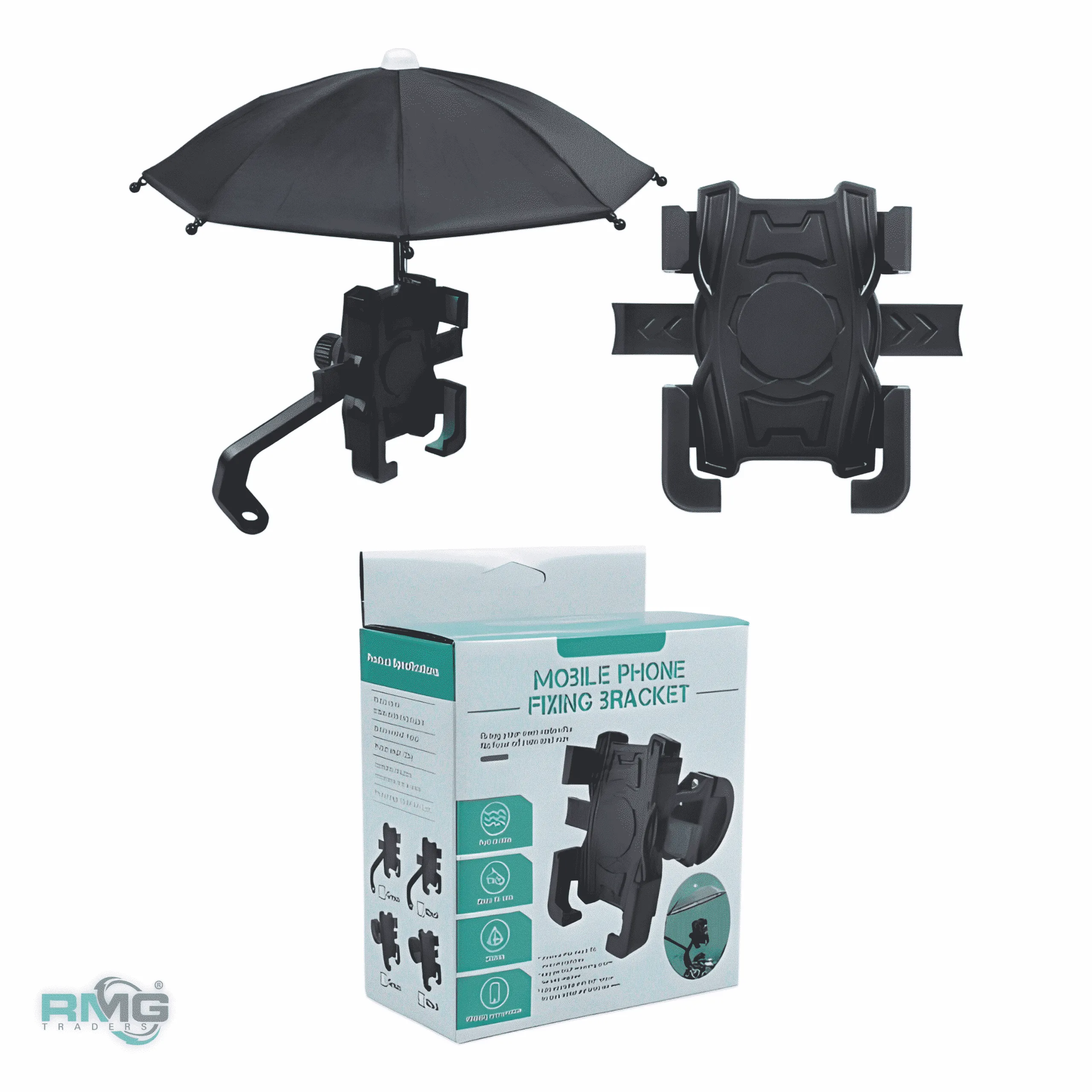 Stay connected on the road with the Motorcycle Phone Holder's sturdy design and easy installation.