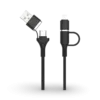4-in-1 Fast Charging Cable with Enhanced Grip & Nylon Braiding - 6A 120W Output