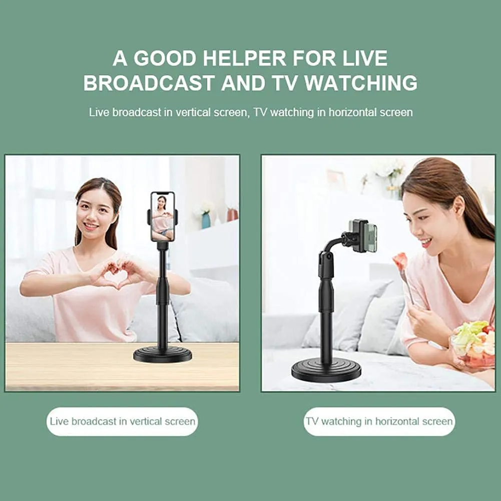 Retractable holder for mobile devices during live broadcasts