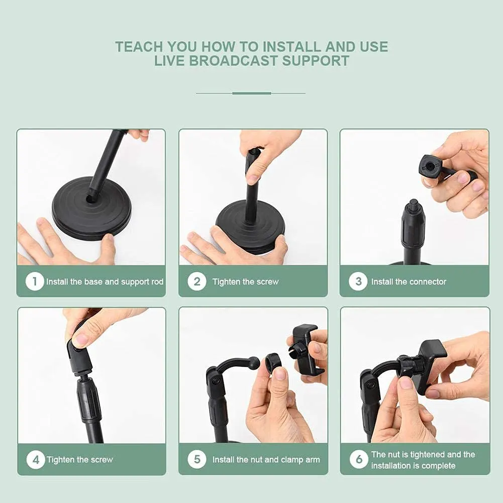 Phone stand designed for professional broadcasting