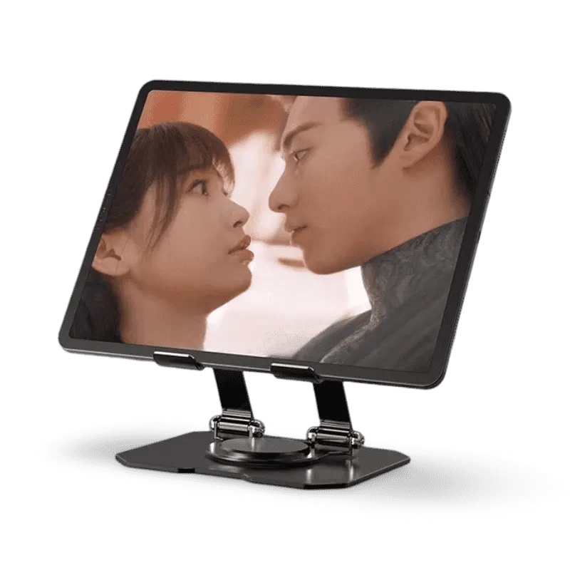Tablet Holder with 360° Rotation, Foldable Design