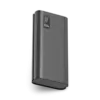 Close-up of the Aspor A336 power bank featuring a 20000mAh capacity, LCD screen, and multiple USB charging ports.