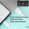 Fast Charge Cable for Type-C, Micro USB, and Lightning devices