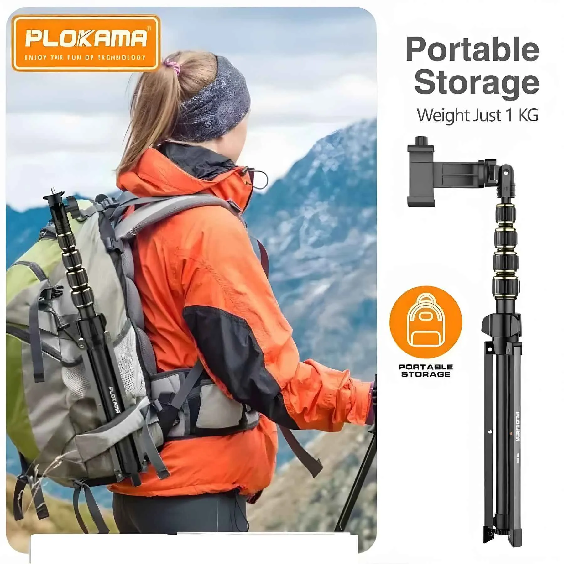 Plokama PK9970 Professional Tripod - 190cm Height