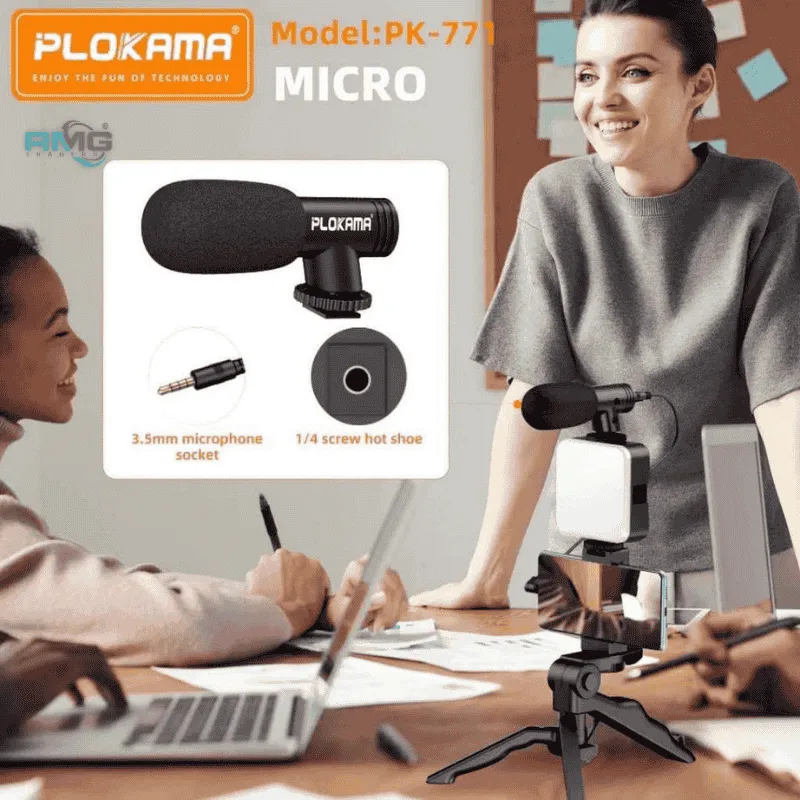 Professional Vlogging Kit with Microphone and Remote Shutter