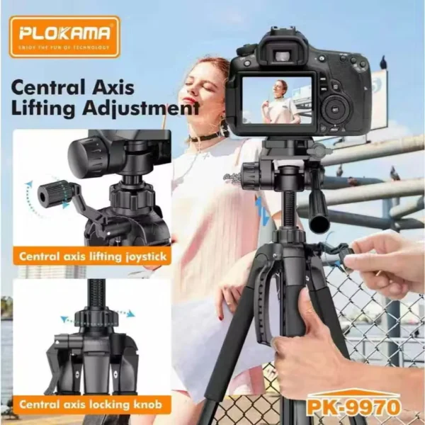 Universal Tripod Stand for DSLR, Smartphones & Camcorders