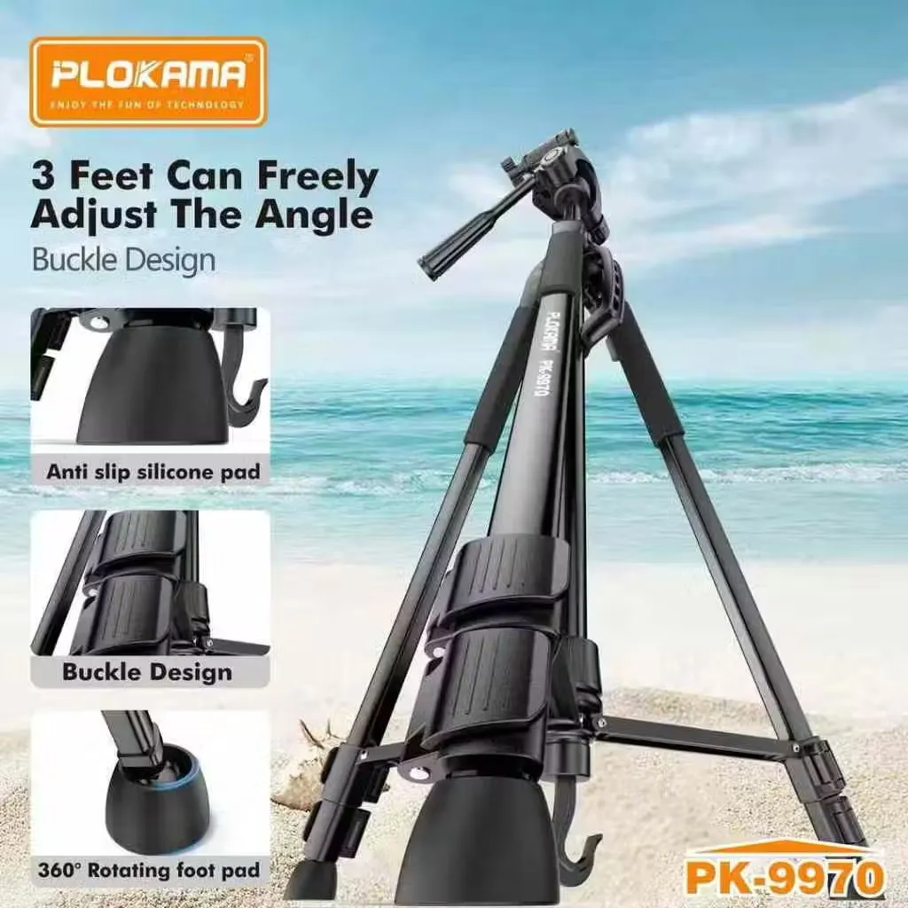 PK9970 Plokama Tripod for Stable & High-Quality Video Recording