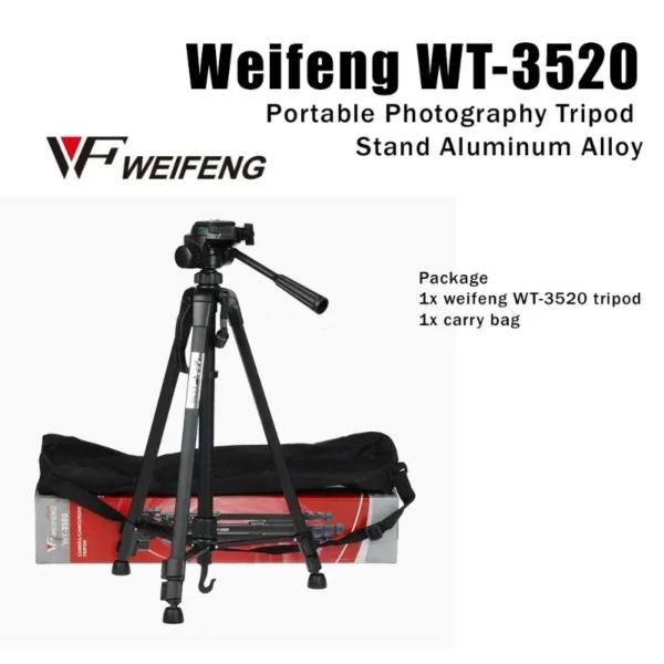 Sturdy WT-3520 Tripod for Reels and TikTok