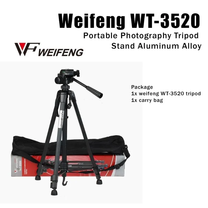 Sturdy WT-3520 Tripod for Reels and TikTok