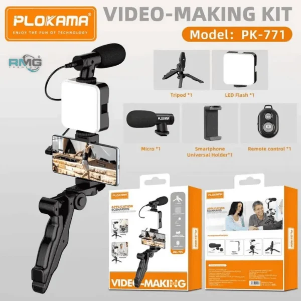 Plokama PK771 Vlogging Kit for Photography and Video