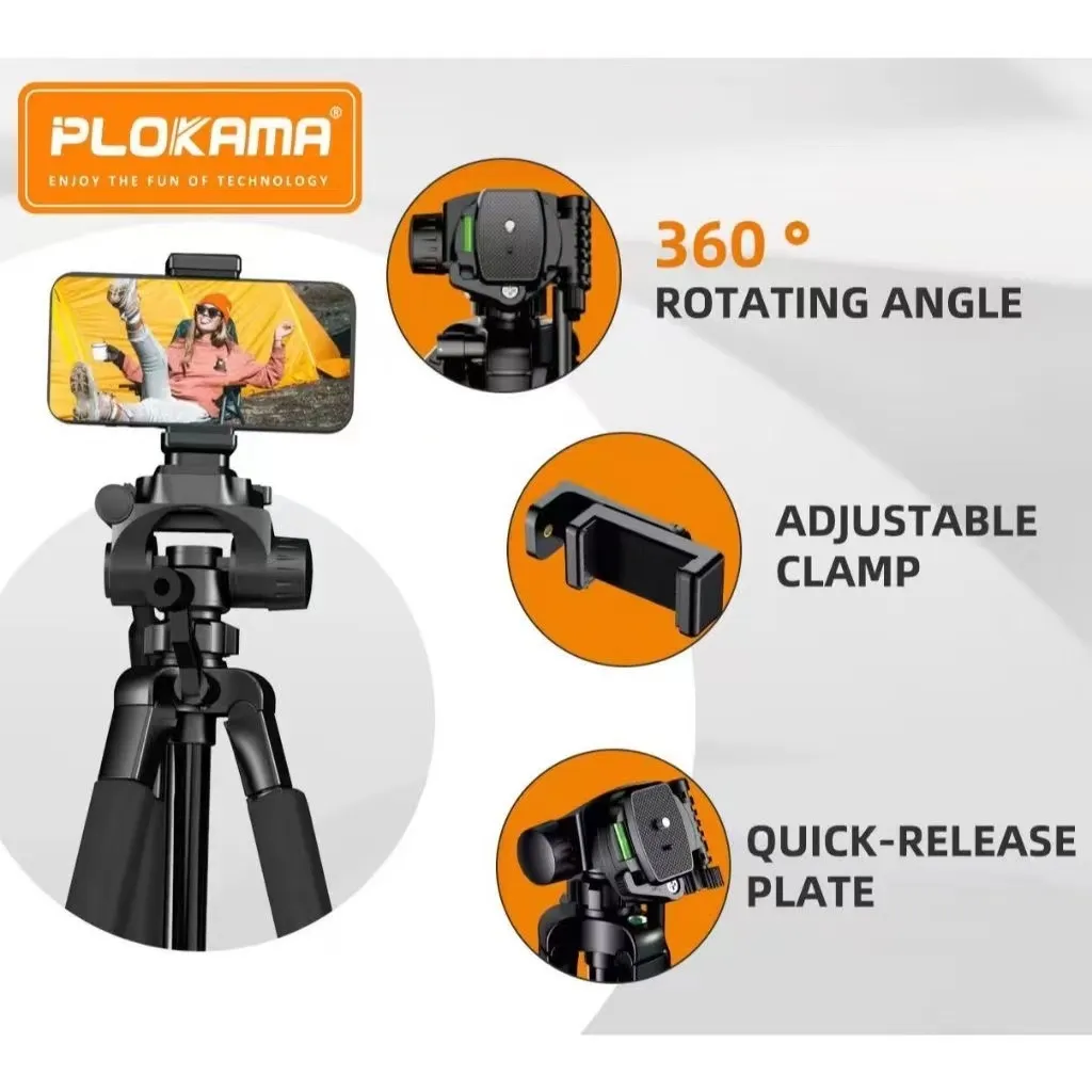 Plokama PK9950 Pro Tripod with Quick Release Plate