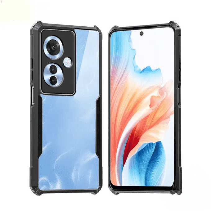 Reno 11F 5G back cover with raised edges.