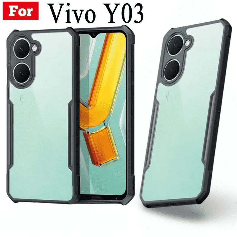 Sleek Vivo Y03 back cover showcasing design.