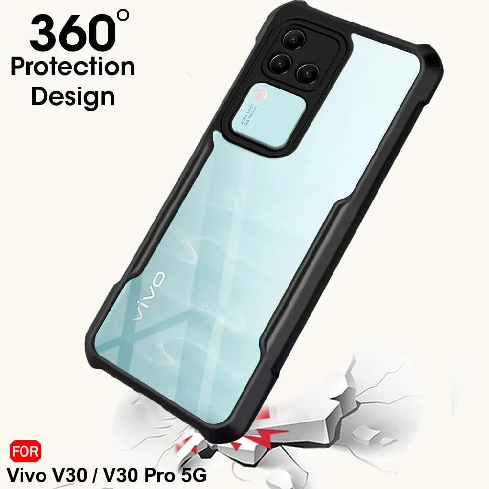 Shockproof back cover for Vivo V30 5G with sleek design.
