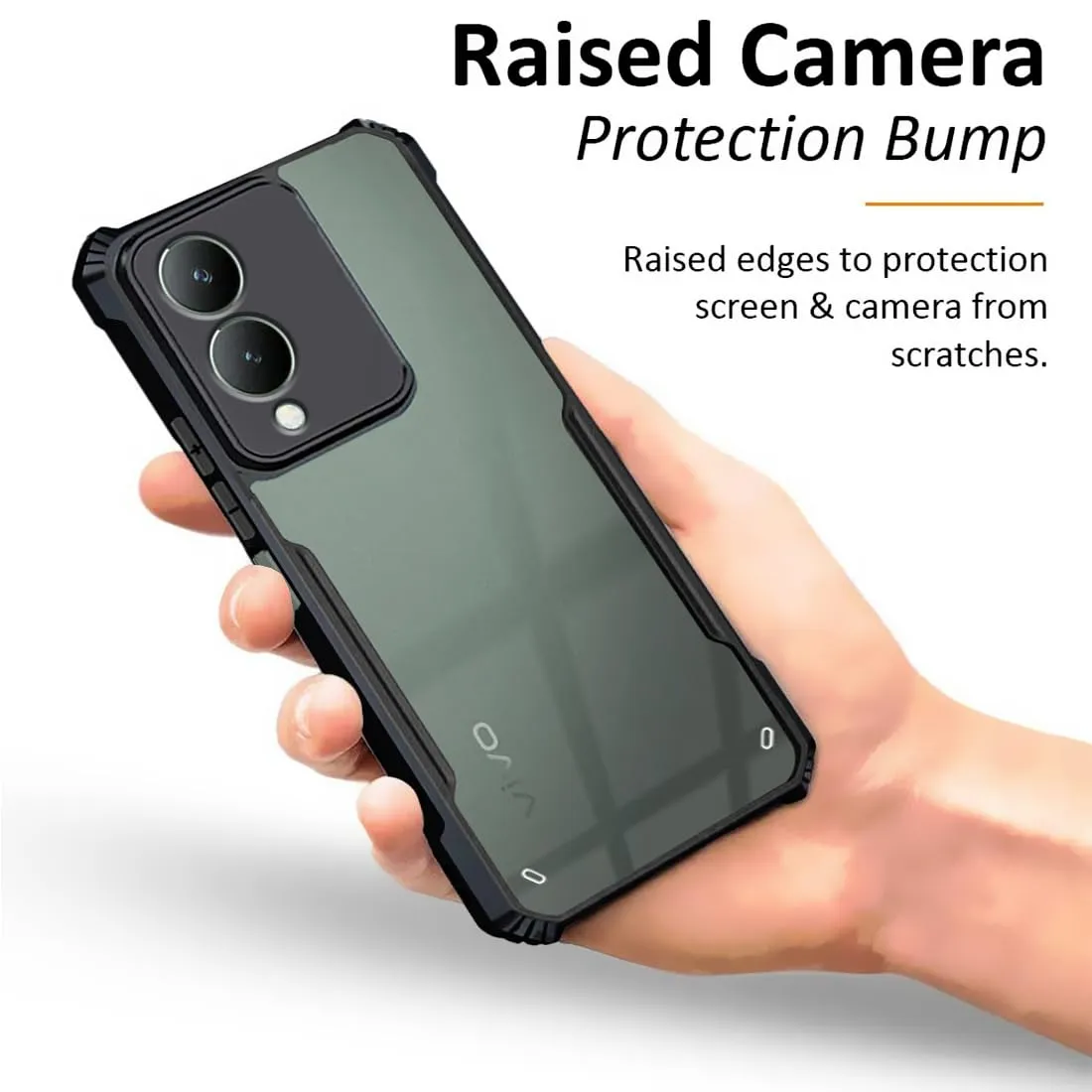 Shockproof slim back cover for Vivo Y17S.