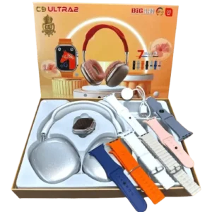 C9 Ultra 2 Smart Watch 7 Straps & P9 Headphones