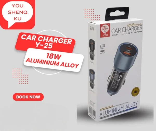 YOUSHENQKU Car Charger 27W Y25 dual port fast charger