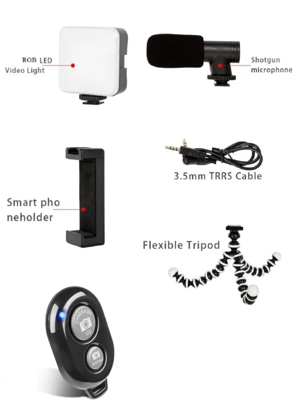 AY-49Z Vlogging Kit with Adjustable Lighting 