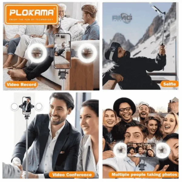 Bluetooth Extendable Selfie Stick with Tripod Stand