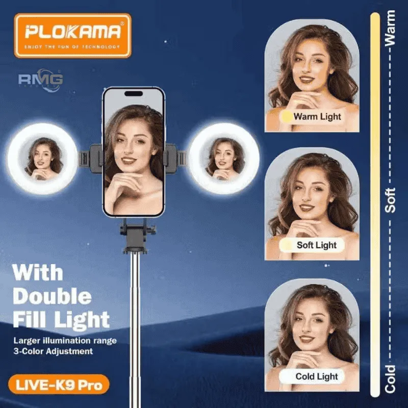 K9 Pro Extendable Selfie Stick Tripod for Creators