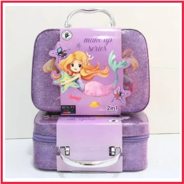Girls’ Pretend Play Makeup Set with Real Washable Cosmetics