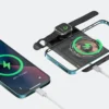 10000mAh Aspor Power Bank with Built-in Cable and Wireless Charging