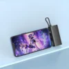 Aspor A352 ultra-thin 5000mAh power bank with built-in cable