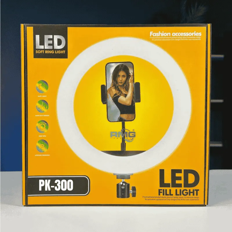 PK-300 ring light with tripod stand